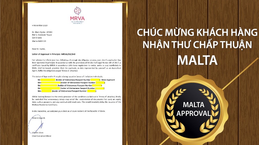 chuc-mung-khach-hang-maple-leaf-viet-nam-nhan-approval-letter-malta